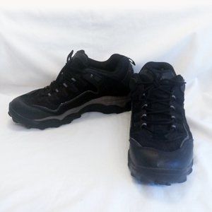 "CAT" Caterpillar Men's Black & Grey Steel Toe Shoes-Size Wide Width 12